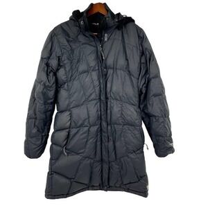 Mountain Hardware black puffer front zip jacket w/ pockets warm women size small